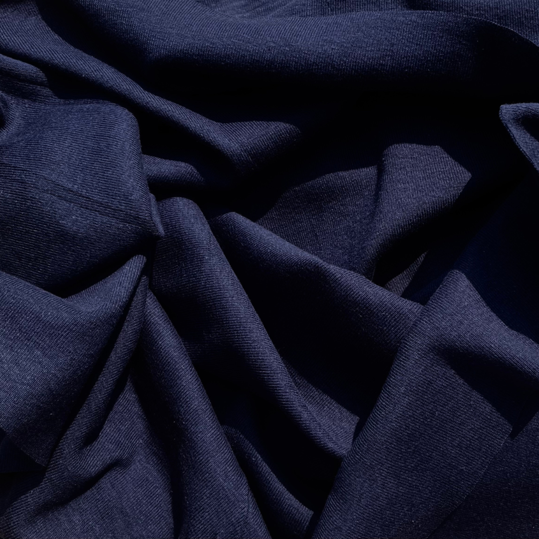 Sample Swatch | 10114 | Heavyweight 1 x 1 Rib | FM Navy