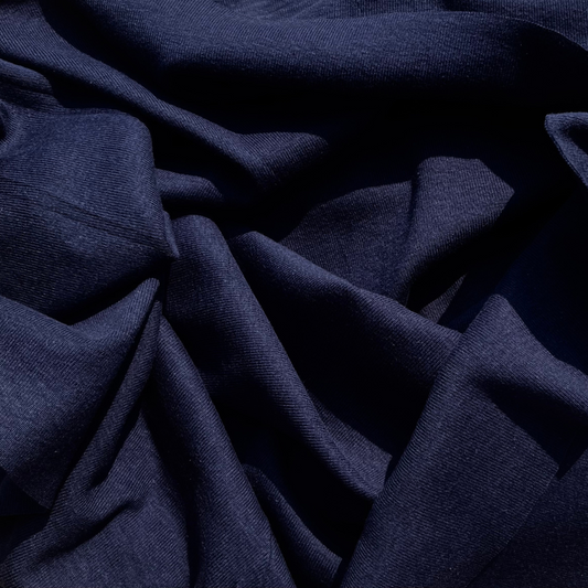 Sample Swatch | 10114 | Heavyweight 1 x 1 Rib | FM Navy