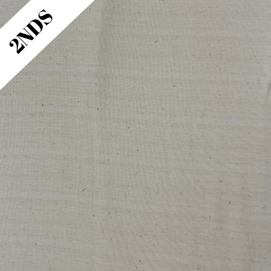Fabric 2nds | 10130T | Tubular 1 x 1 Medium Weight Rib | Natural Undyed