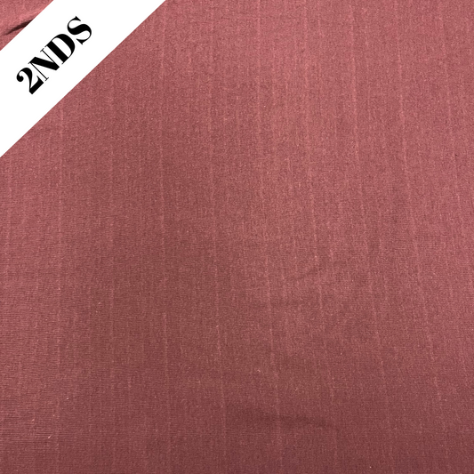 Fabric 2nds | 10130T | Tubular 1 x 1 Medium Weight Rib | Oxblood