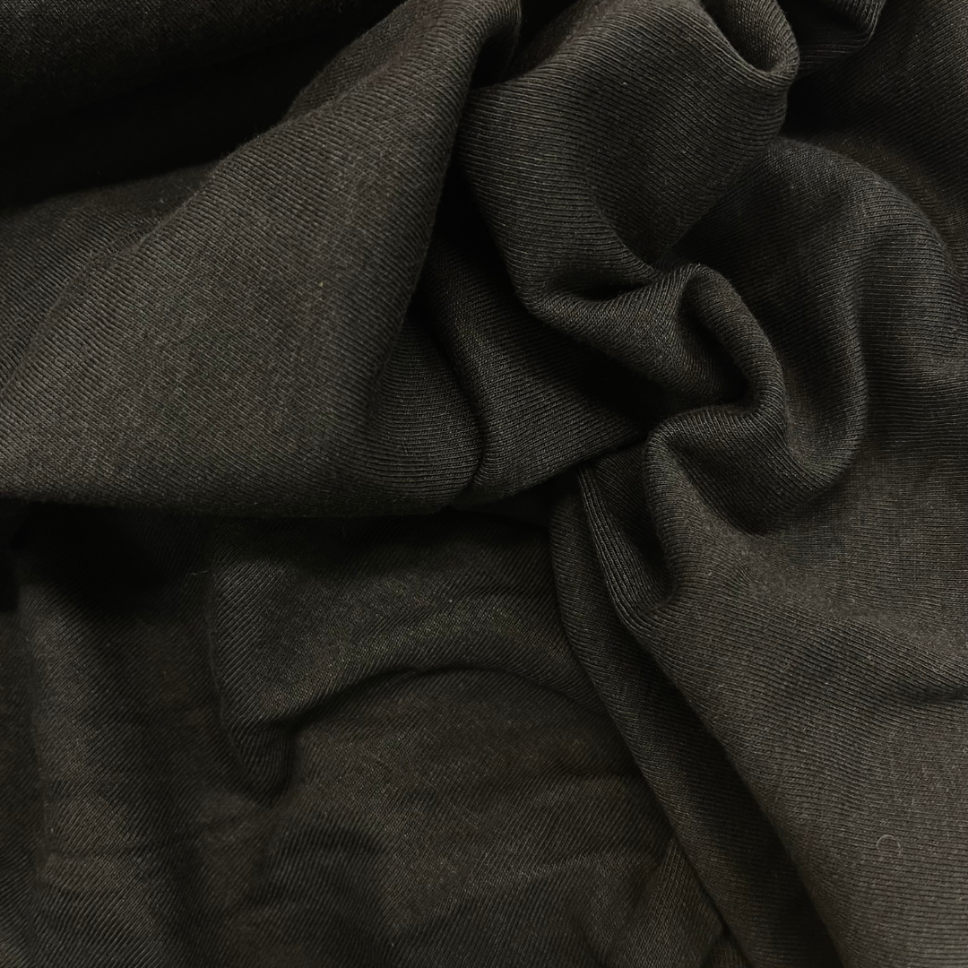 Sample Swatch | 1 x 1 Tweener Weight Rib | Black