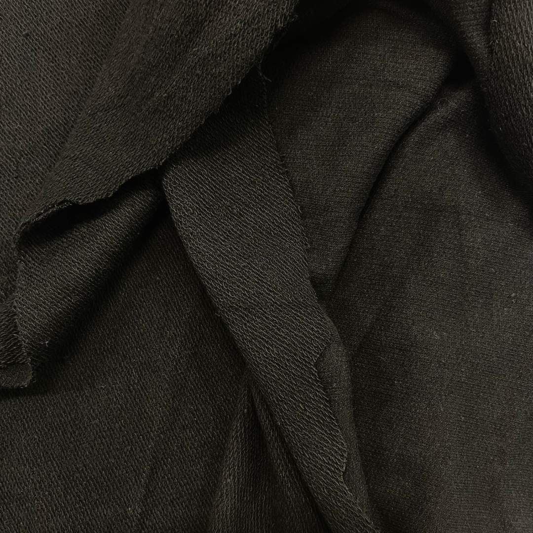 Sample Swatch | Ultra Lightweight French Terry | Black