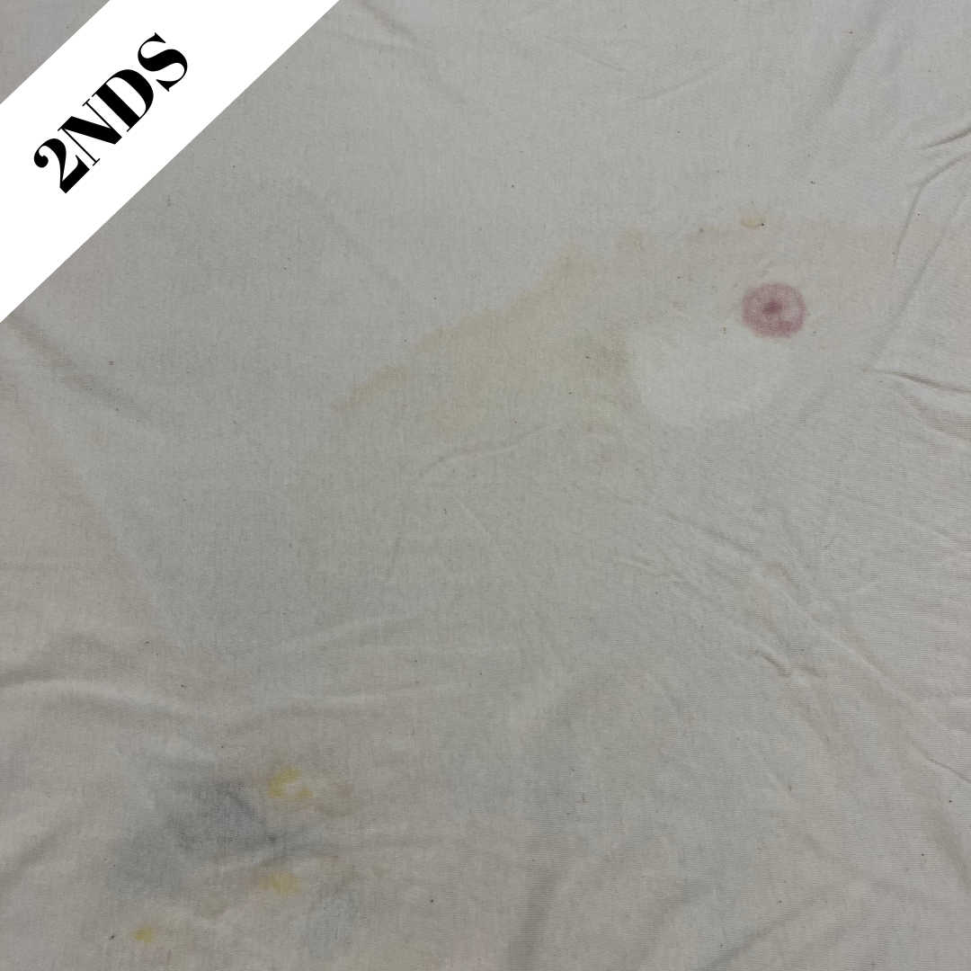 Fabric 2nds | 2072T | Tubular Medium Weight Jersey | Natural Undyed