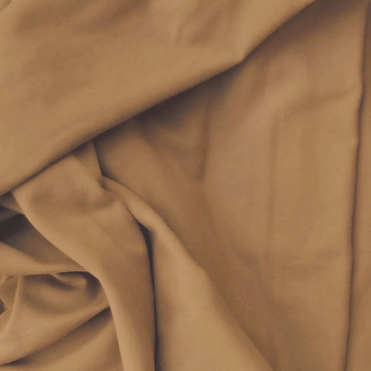 Sample Swatch | Medium Weight Cotton Spandex Jersey | Caramel