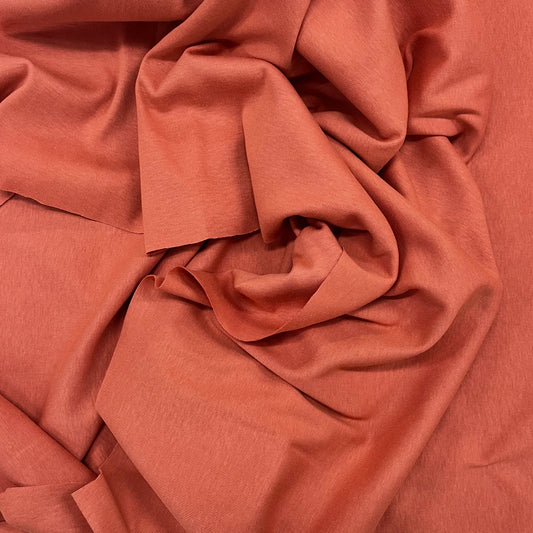 20390T | Tubular 1 x 1 Baby Rib | Muted Coral
