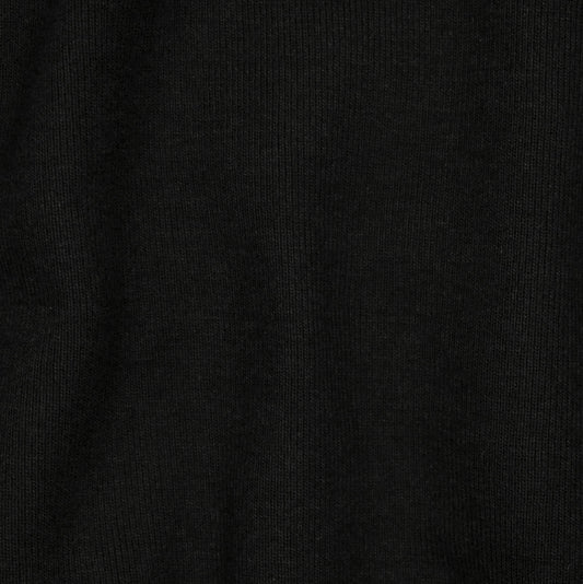 Sample Swatch | 1 x 1 Medium Weight Rib | Black