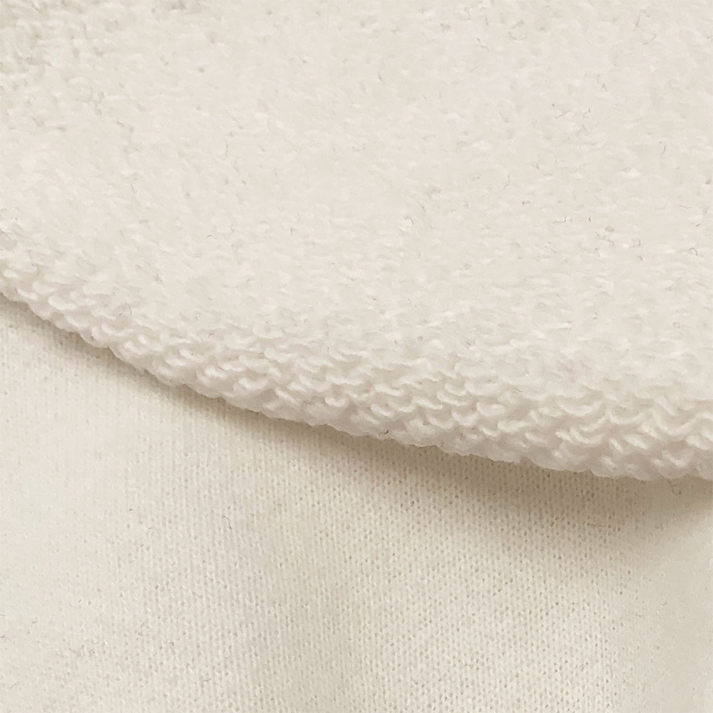 White Terry Cloth Cotton Fabric - Fabric by the Yard