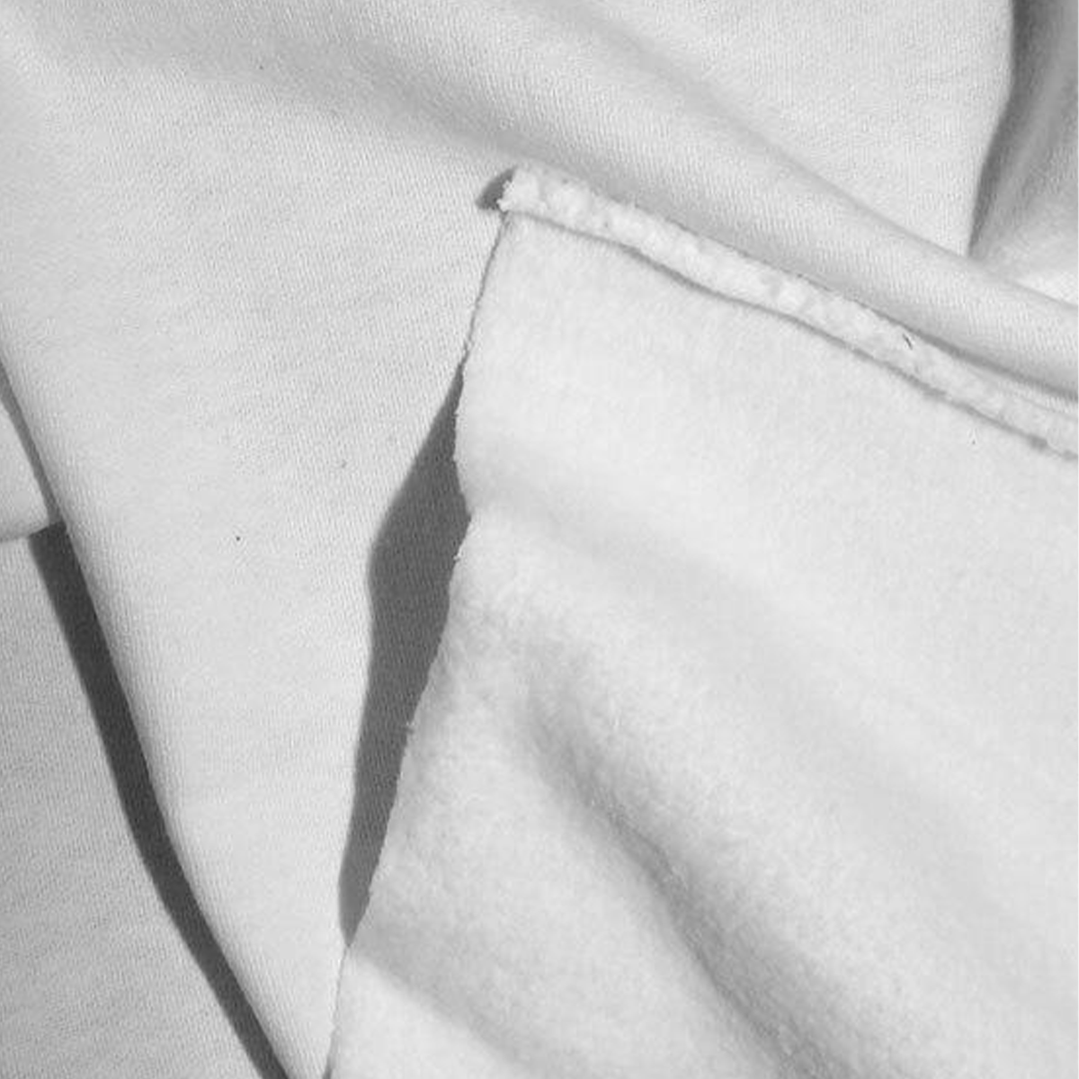 Sample Swatch | Medium Weight Fleece | Peroxide White (PFD)