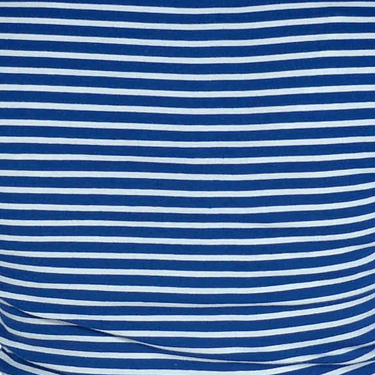 Sample Swatch | 1 x 1 Sailor Stripe Baby Rib | Royal Navy/Natural