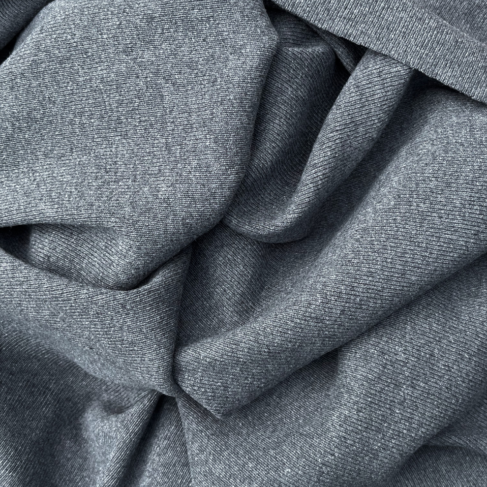 10124T | 50/50 1 x 1 Heavyweight Rib | Anthracite – Spiritex Organic Fabric