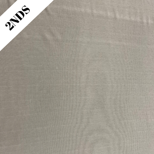 Fabric 2nds | 10130T | Tubular 1 x 1 Medium Weight Rib | London Fog