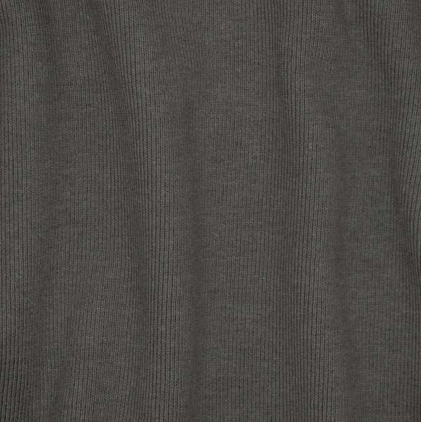 Organic Cotton 1 x 1 Heavyweight Rib | Graphite | USA Made – Spiritex ...