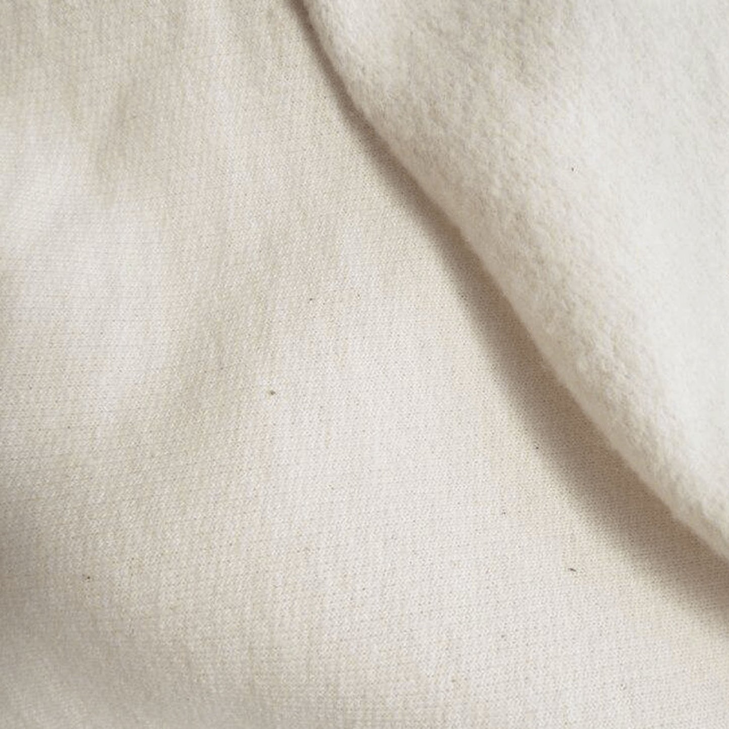 Lightweight Organic Cotton Fleece - Grown & Made in USA - Natural